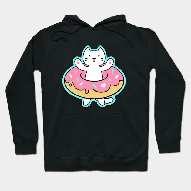 Cat and Donut Hoodie by Kutty Sark